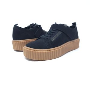 Nine West BuckleUp Womens Size 7.5 Black Sneakers